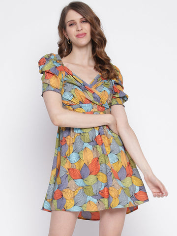 Women Empire Waist Green Dress