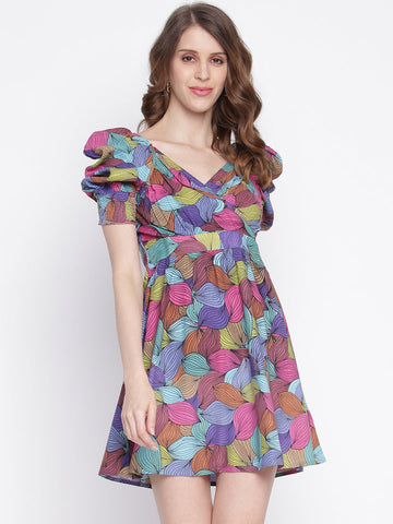 Women Empire Waist Green Dress