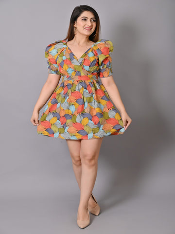 Green Floral Dress