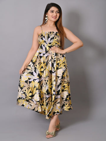 Multicoloured Floral Maxi Dress
