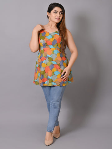 Green Floral Sheath Mini Dress
