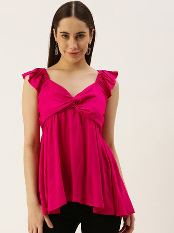 Sweetheart Neck A-Line Top