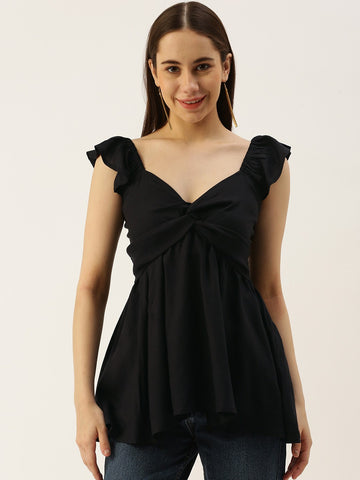 Sweetheart Neck A-Line Top