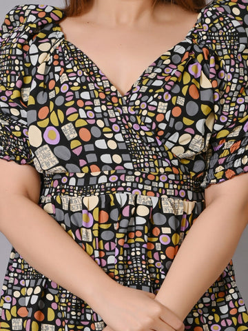 Multicoloured Floral Dress