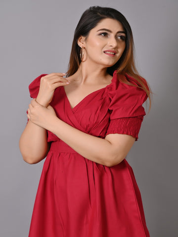 Maroon Dress