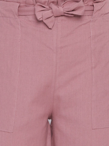 Women Orange Slim Fit Trousers