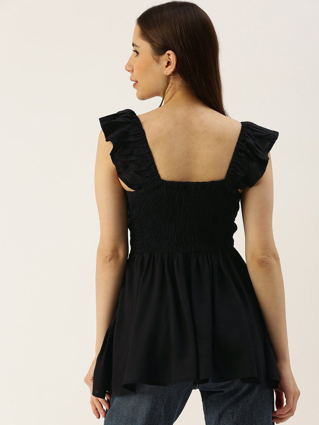 Sweetheart Neck A-Line Top