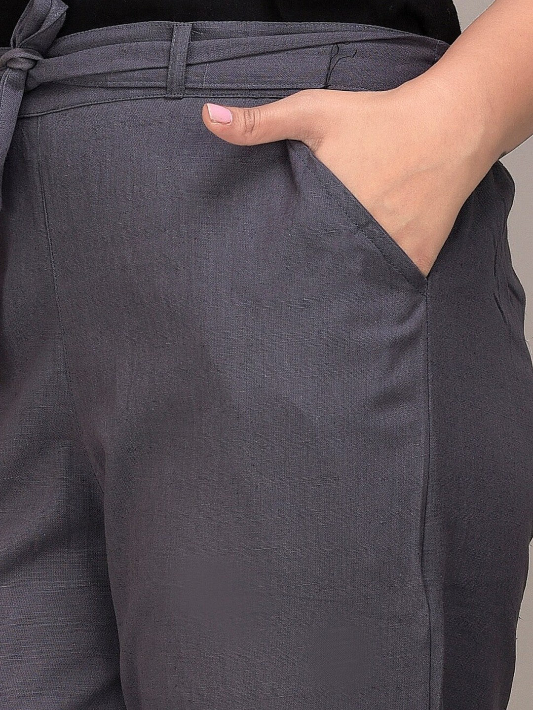 Women grey Slim Fit Trousers