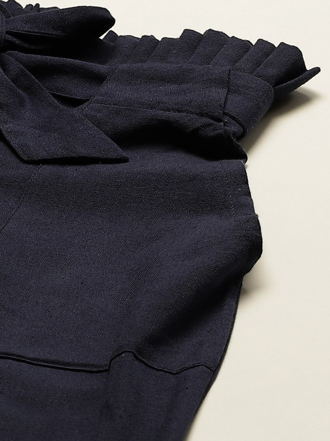 Women Navy Blue Slim Fit Trousers
