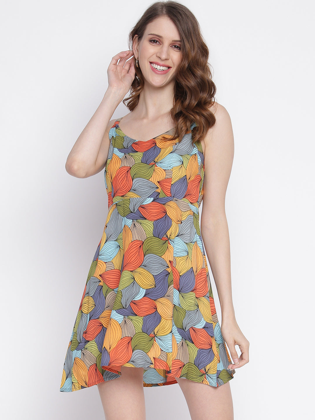 Women Empire Waist Green Dress
