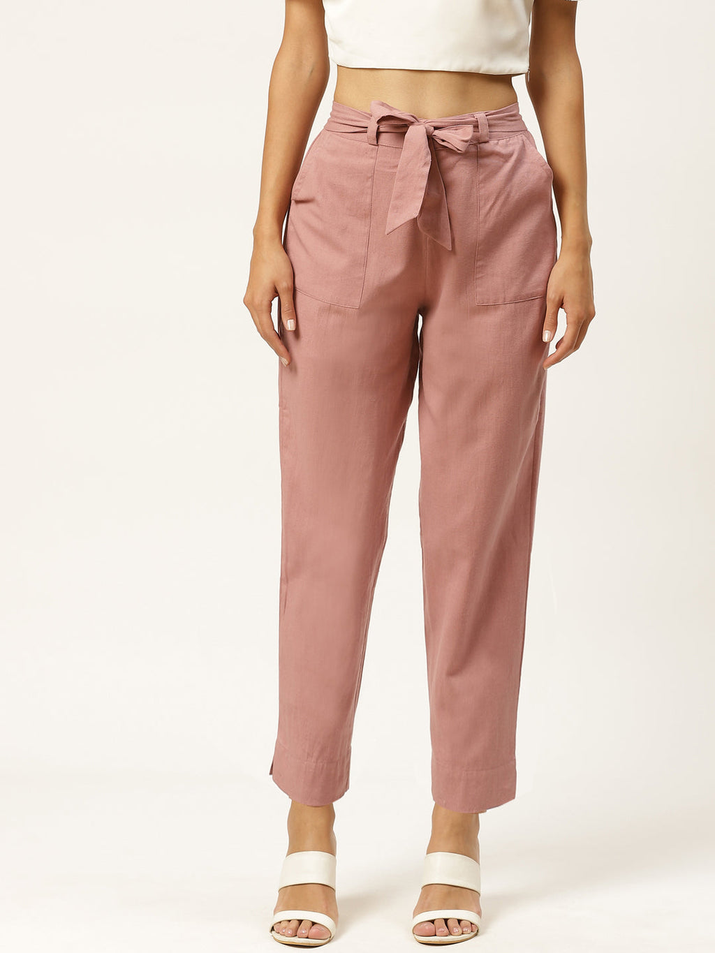 Women Regular Fit onion Cotton Blend Trousers