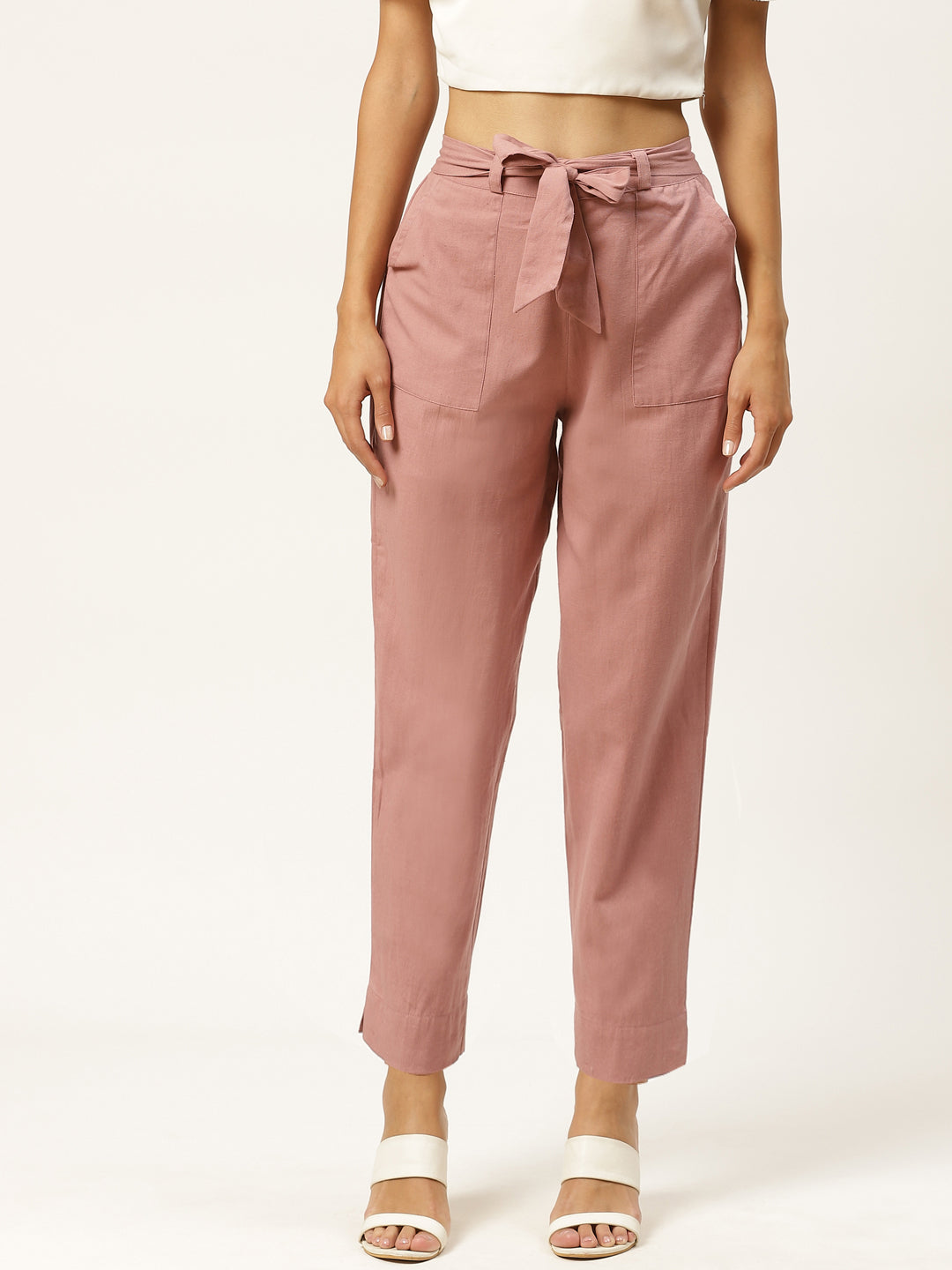 Women Regular Fit onion Cotton Blend Trousers