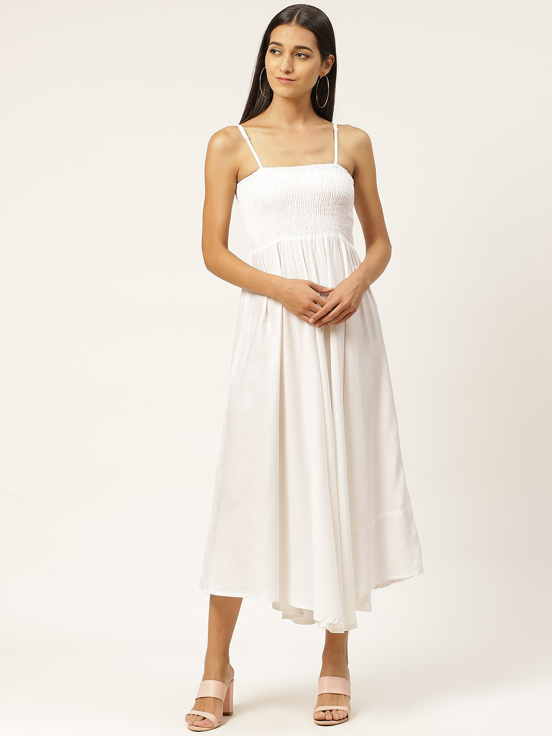 Women Empire Waist white Dress