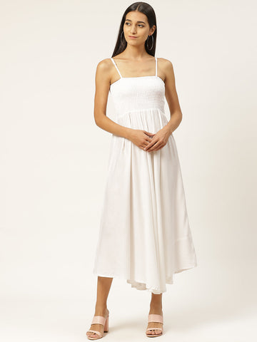 Women Empire Waist white Dress