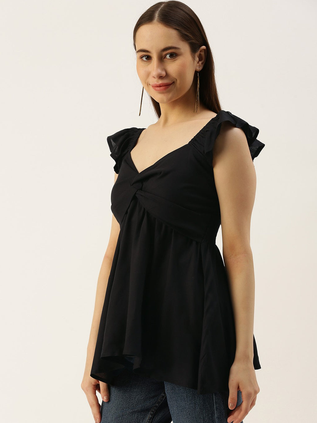 Sweetheart Neck A-Line Top