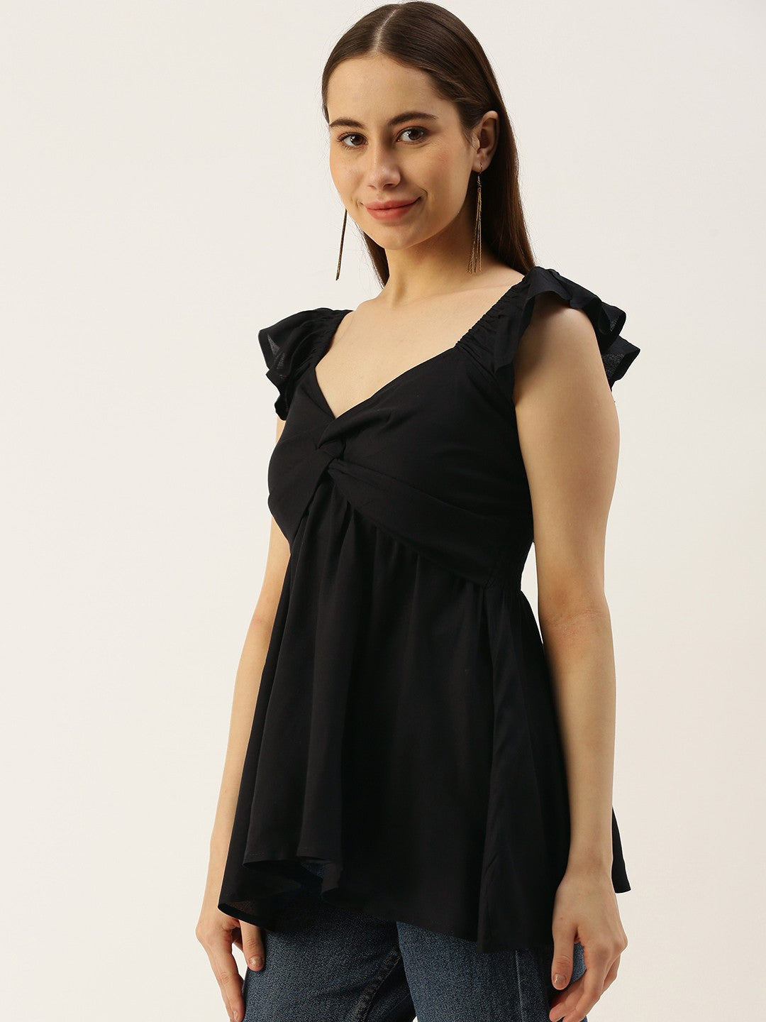 Sweetheart Neck A-Line Top