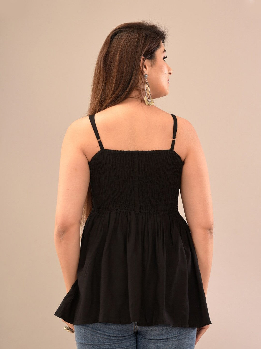 Women Black Empire Top