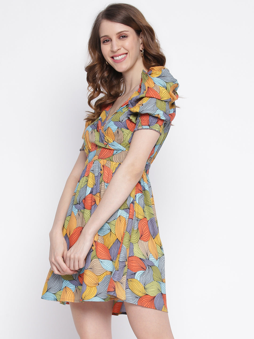 Women Empire Waist Green Dress