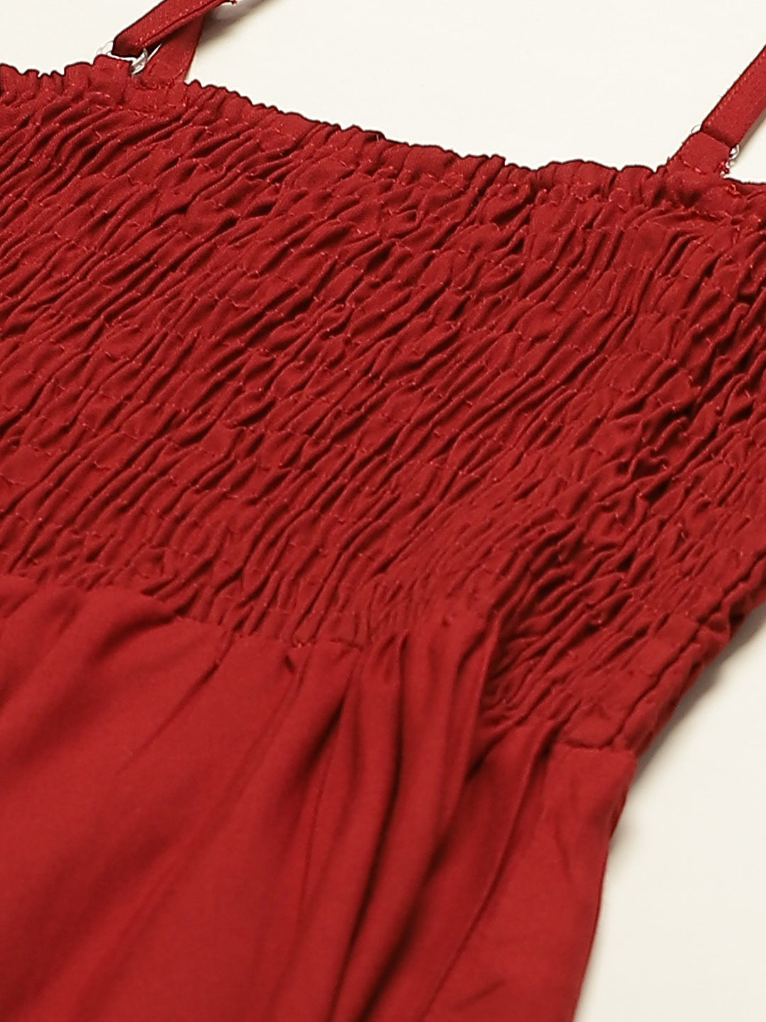 Women Empire Waist Maroon Dress