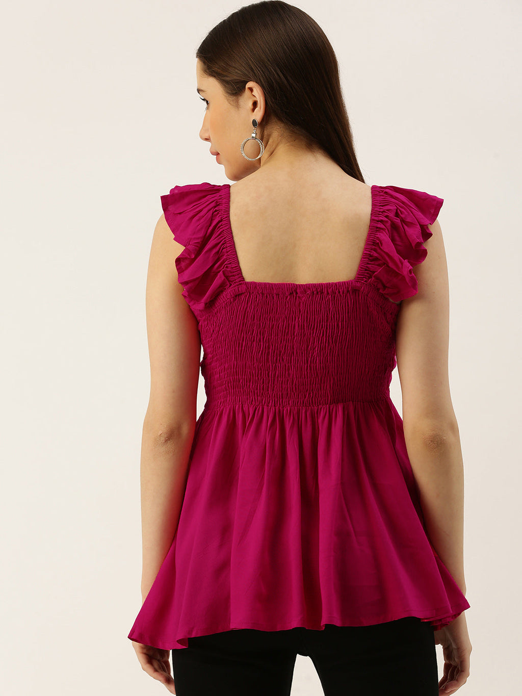 Casual Sleeveless Printed Women PINK Top