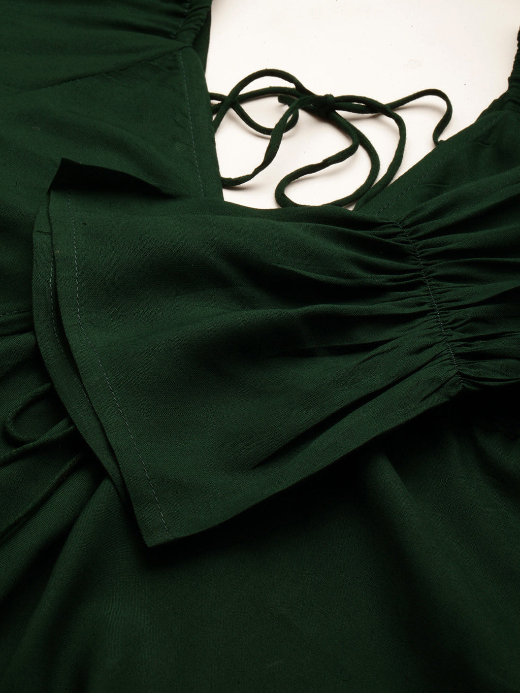 Casual Regular Sleeves Solid Women  GREEN Top