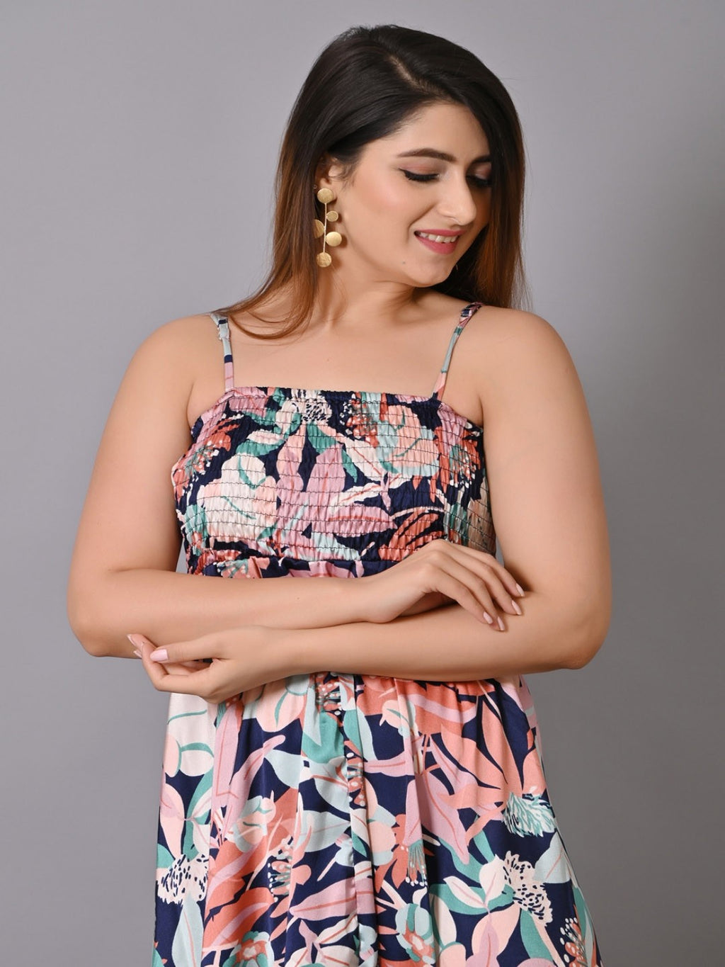 Multicoloured Floral Maxi Dress
