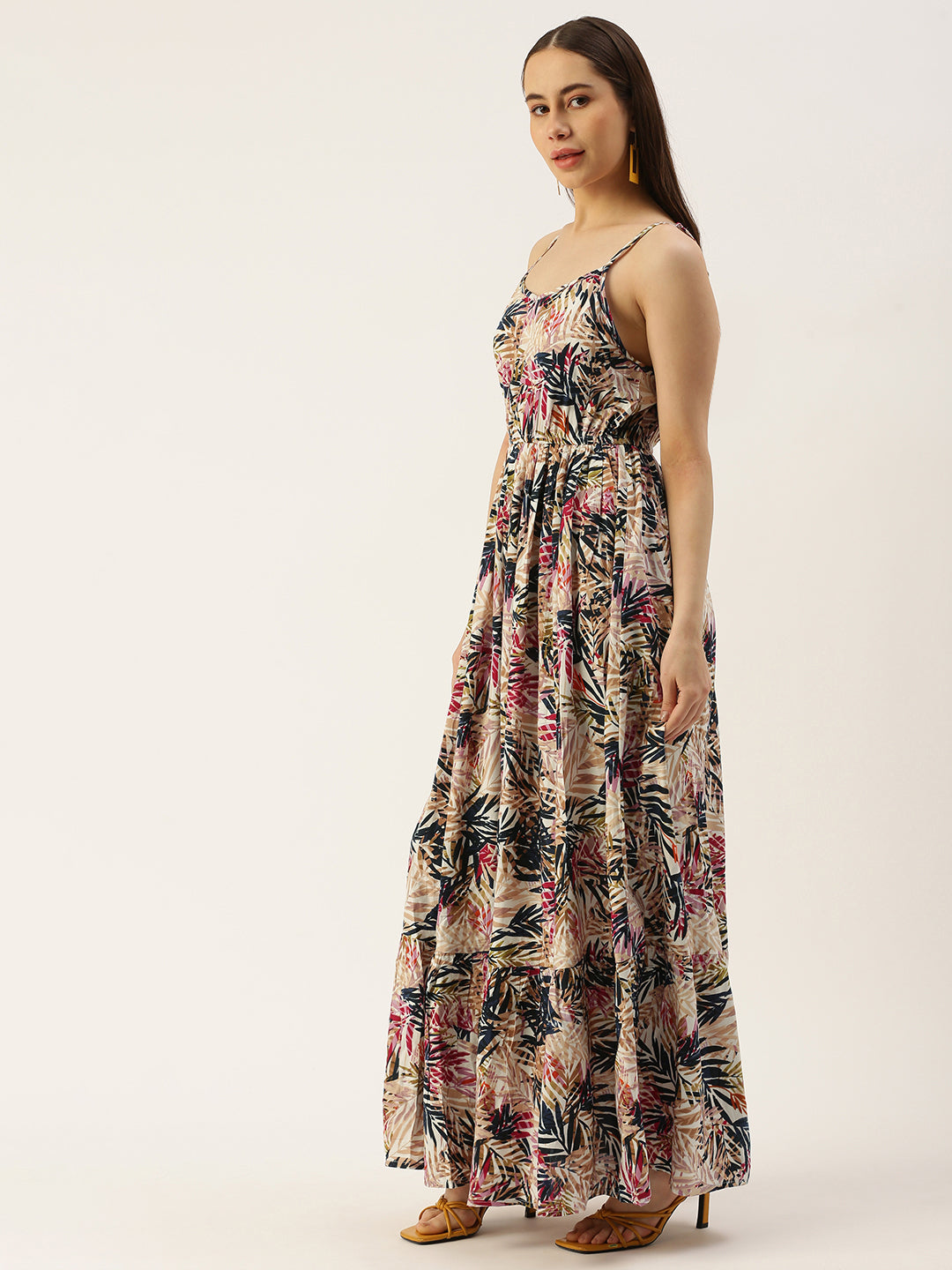 Women Fit and Flare Multicolor Dress