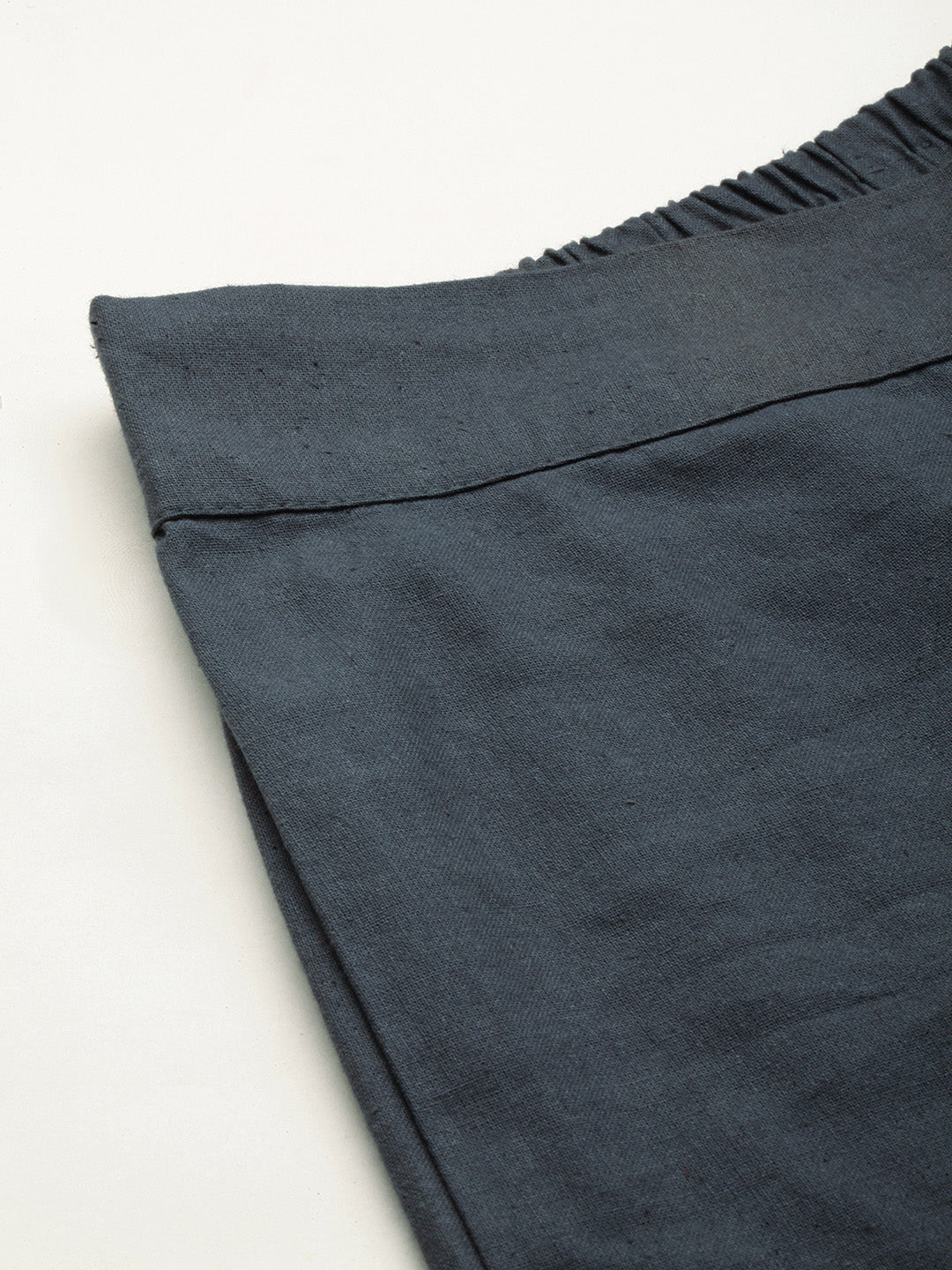 Women Regular Fit GREY Pure Cotton Trousers