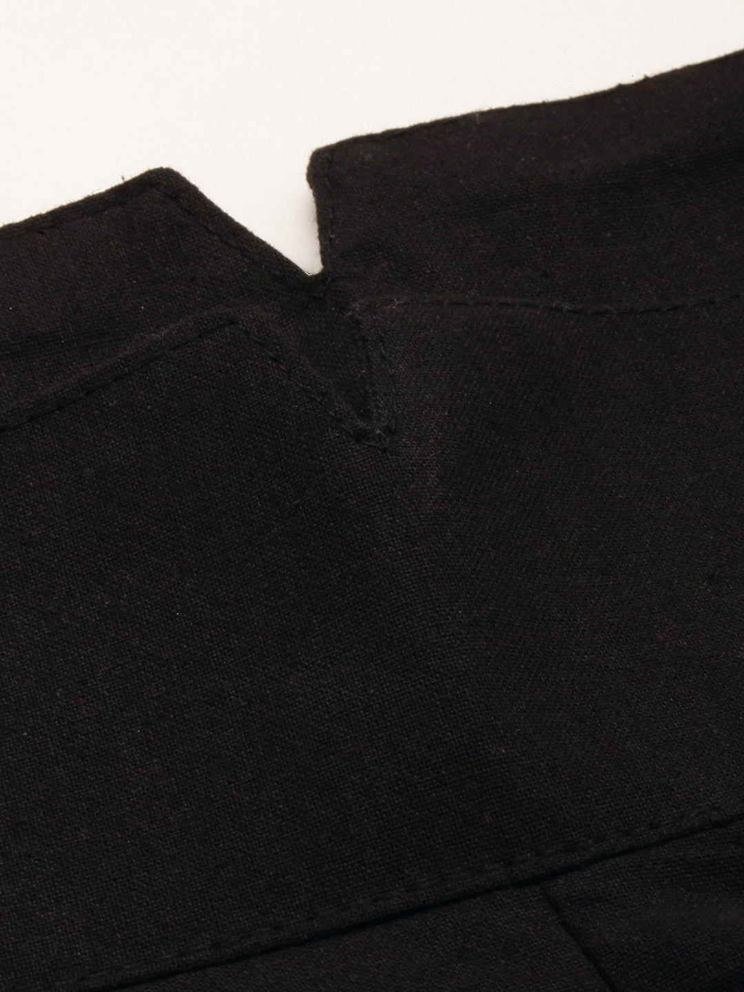 Women Regular Fit BLACK Pure Cotton Trousers