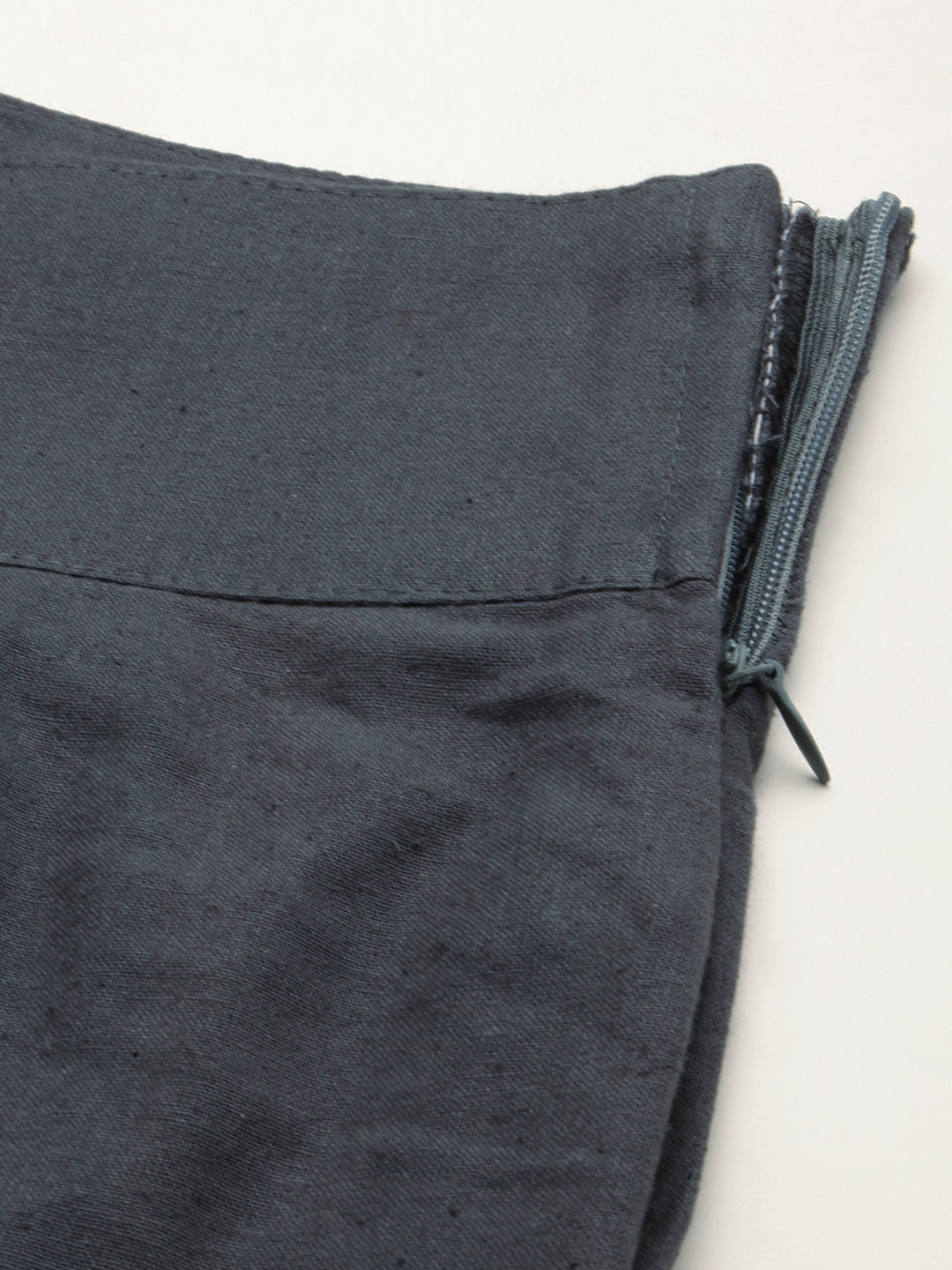 Women Regular Fit GREY Pure Cotton Trousers