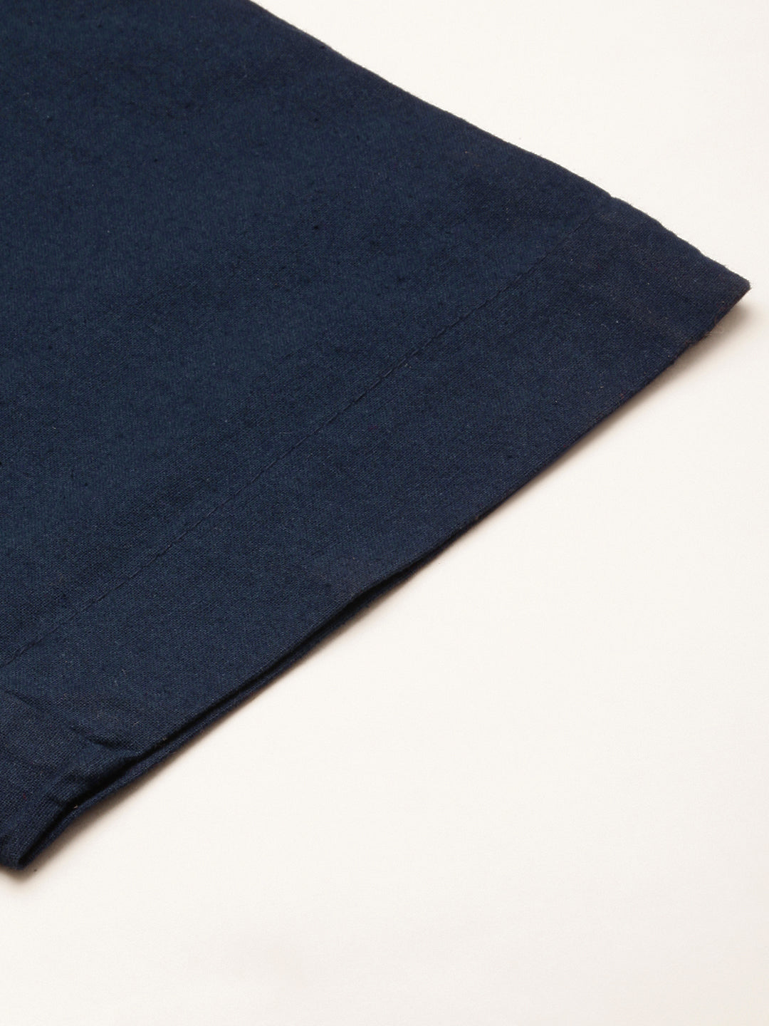 Women Regular Fit N BLUE Pure Cotton Trousers
