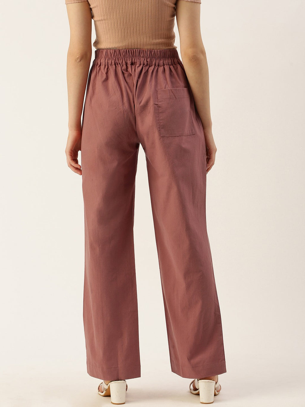 Women Regular Fit High-Rise Trousers