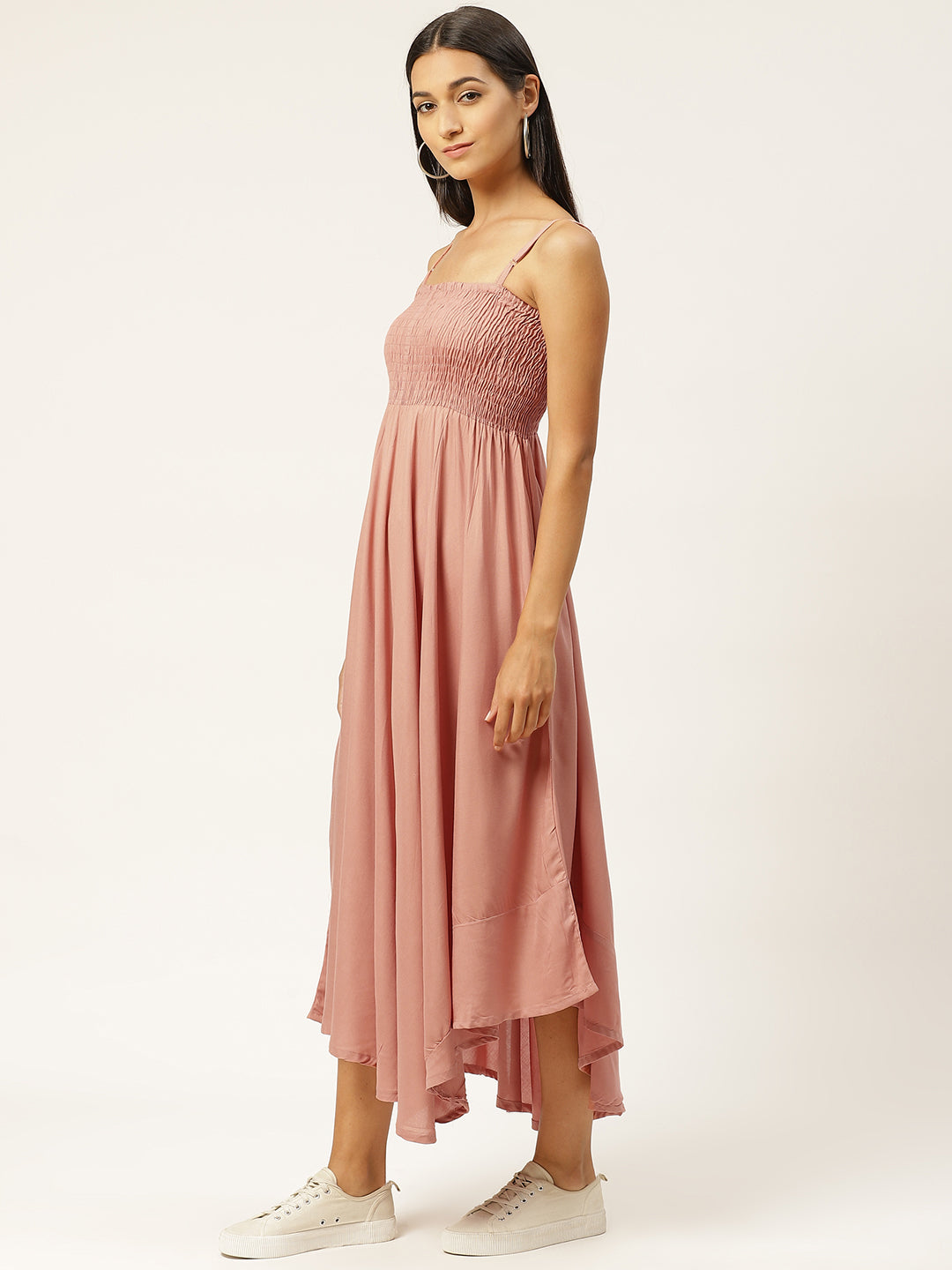 Women Empire Waist Orange Dress
