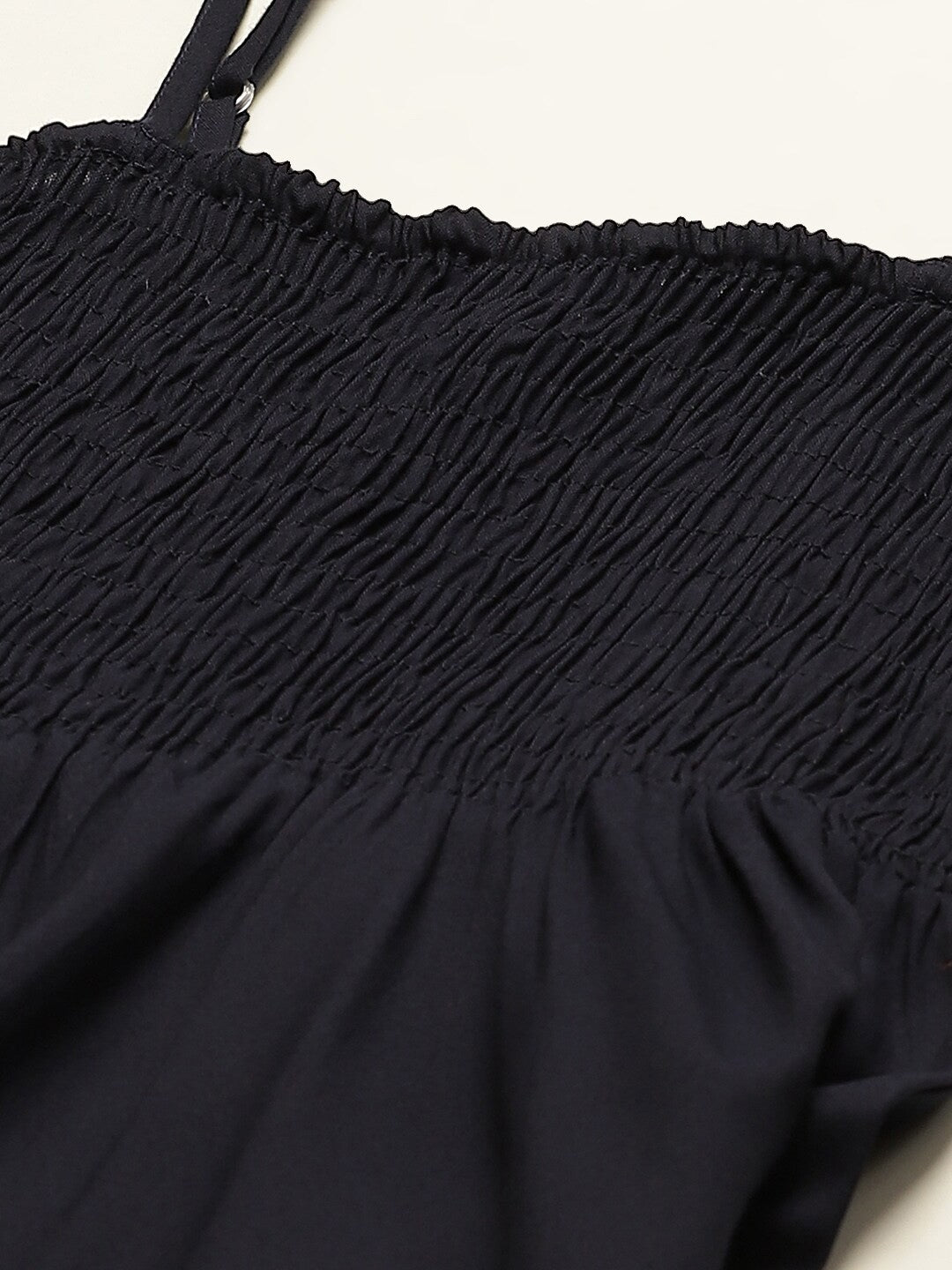 Fit and Flare Shoulder Straps Sleeveless Midi Dress