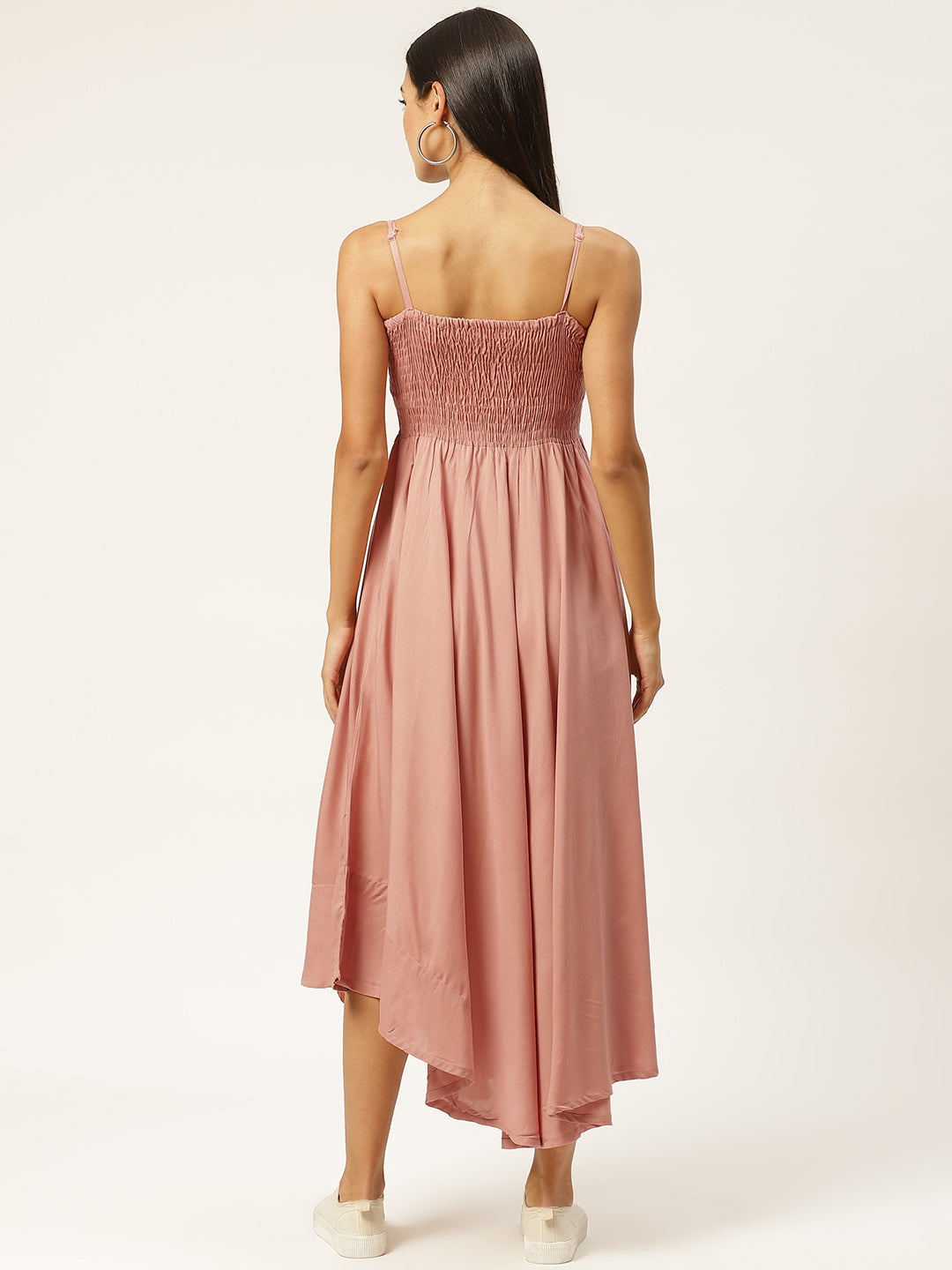 Women Empire Waist Orange Dress