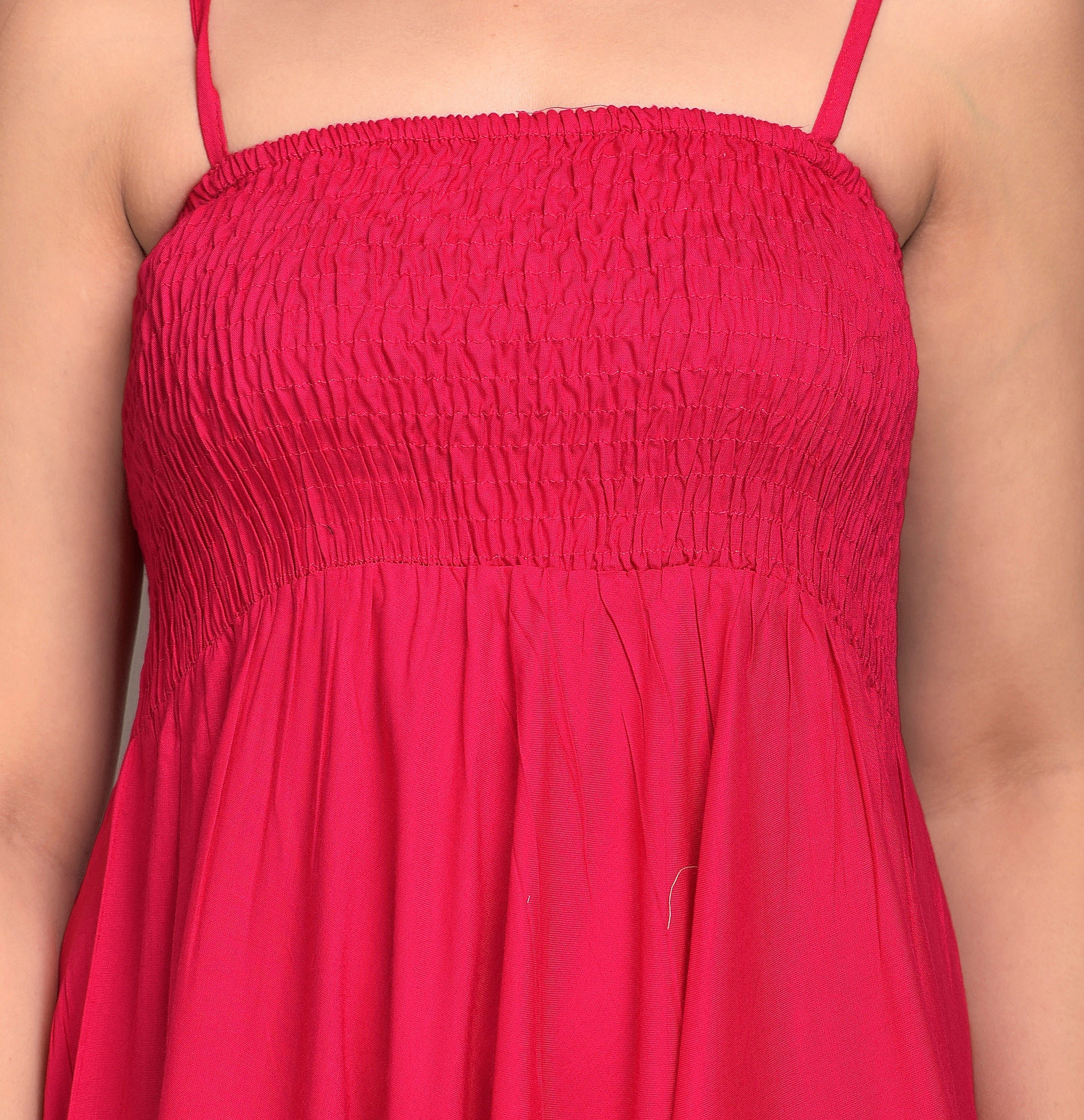 Women Fit and Flare Pink Dress