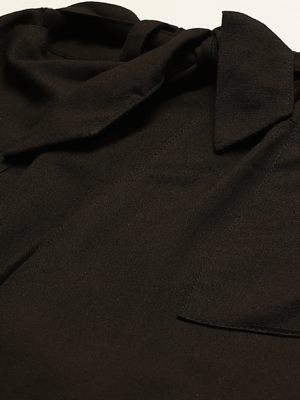 Women Regular Fit Black Cotton Blend Trousers