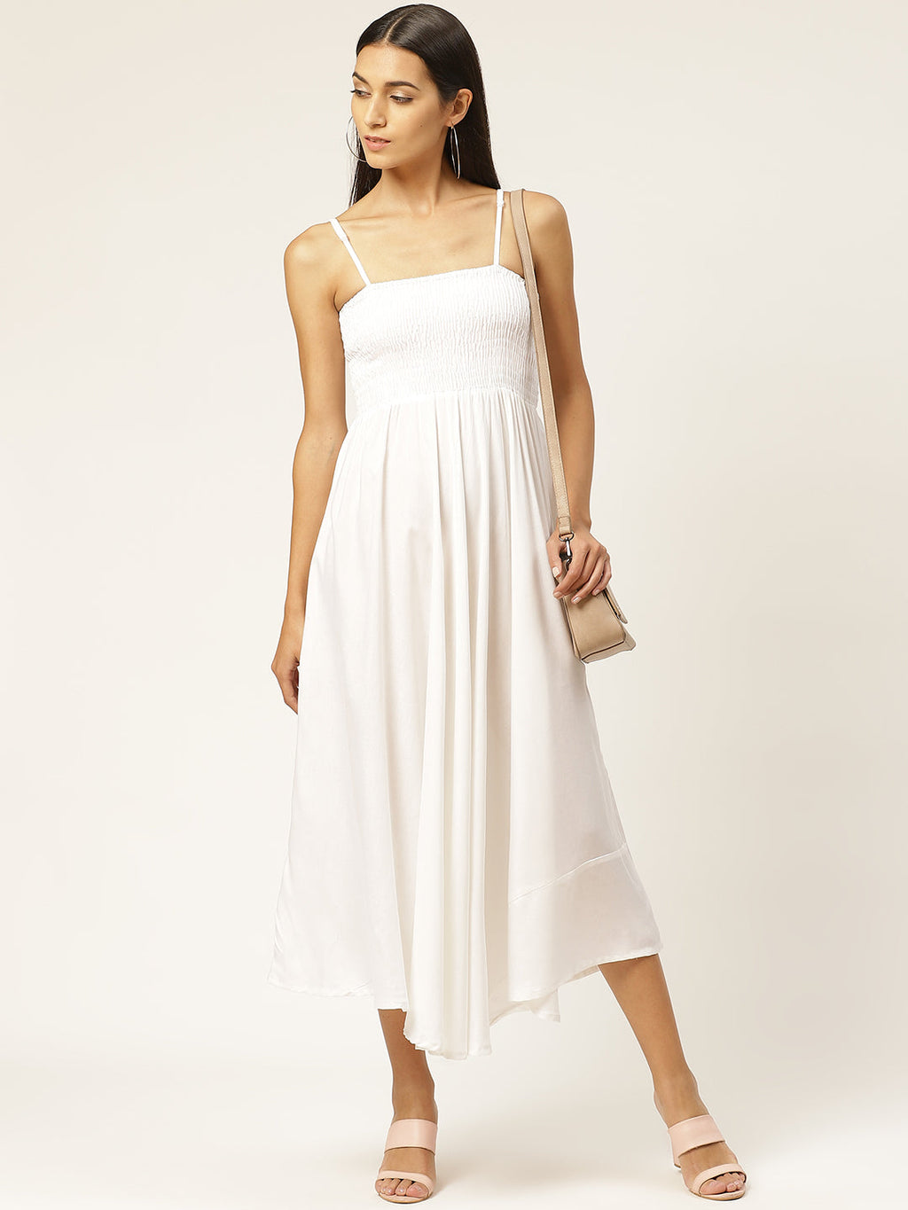 Women Empire Waist white Dress