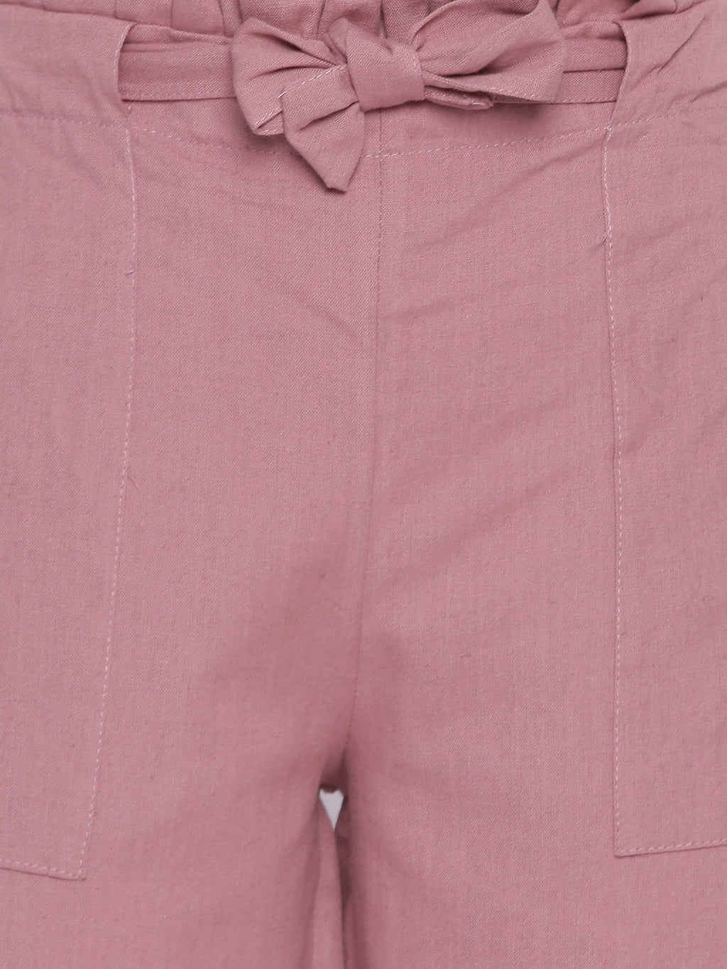 Women Regular Fit Maroon Pure Cotton Trousers
