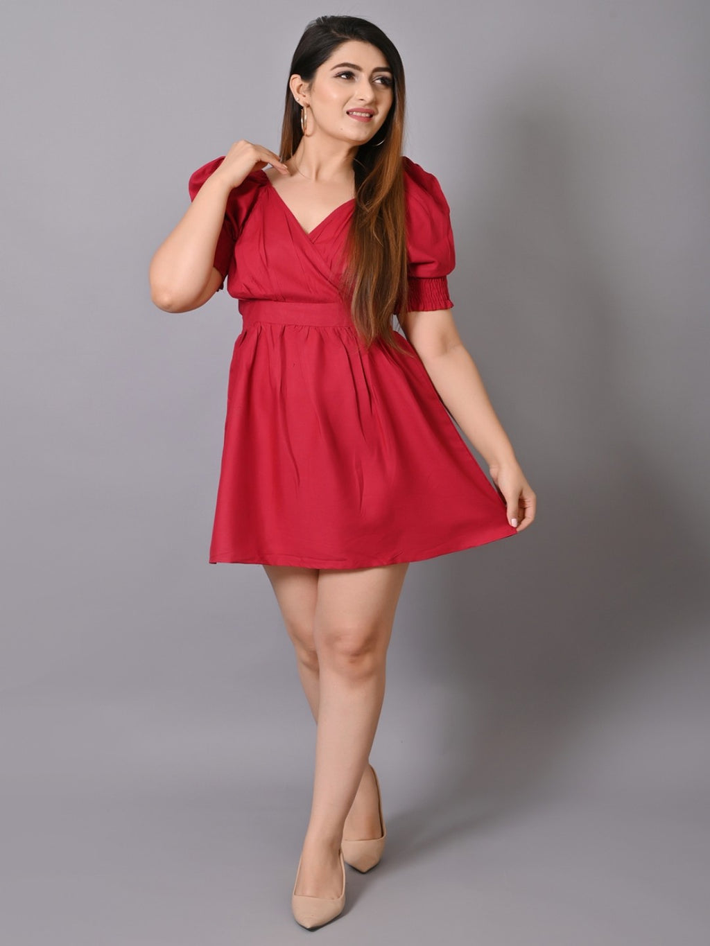 Maroon Dress
