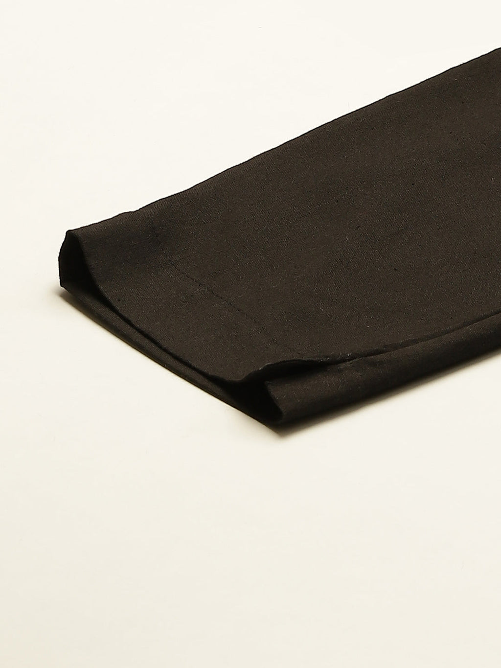 Women Regular Fit Black Cotton Blend Trousers