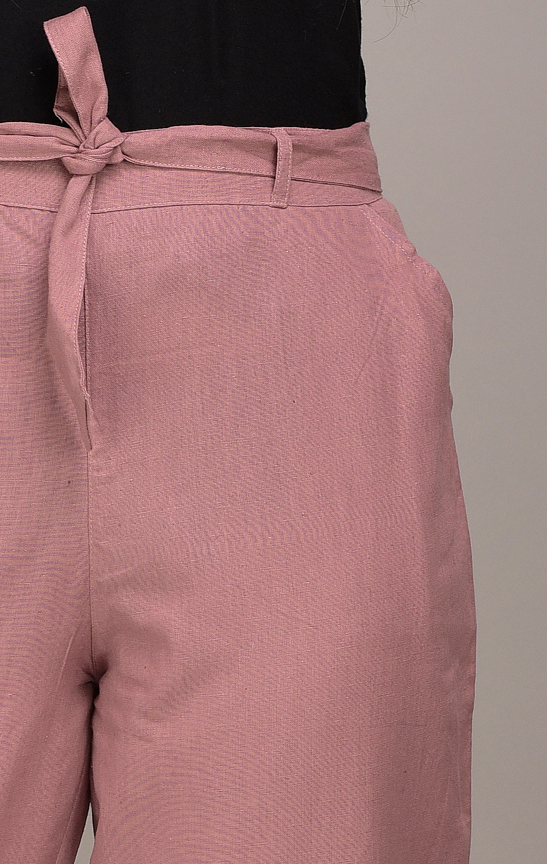 Women Regular Fit maroon Cotton Blend Trousers