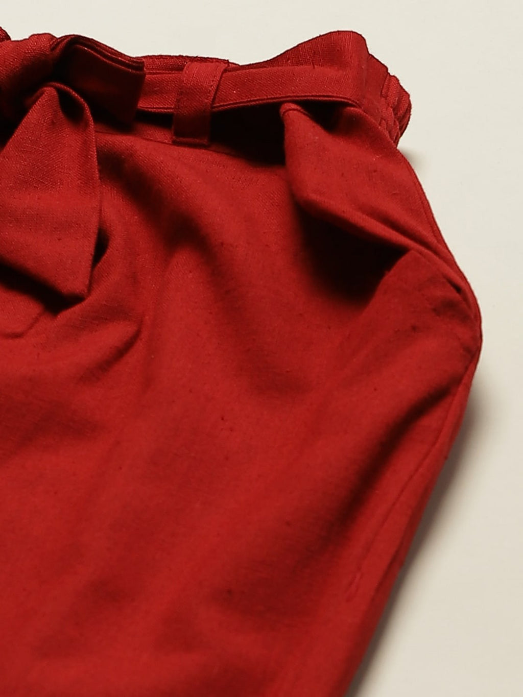Women Maroon Slim Fit Trousers