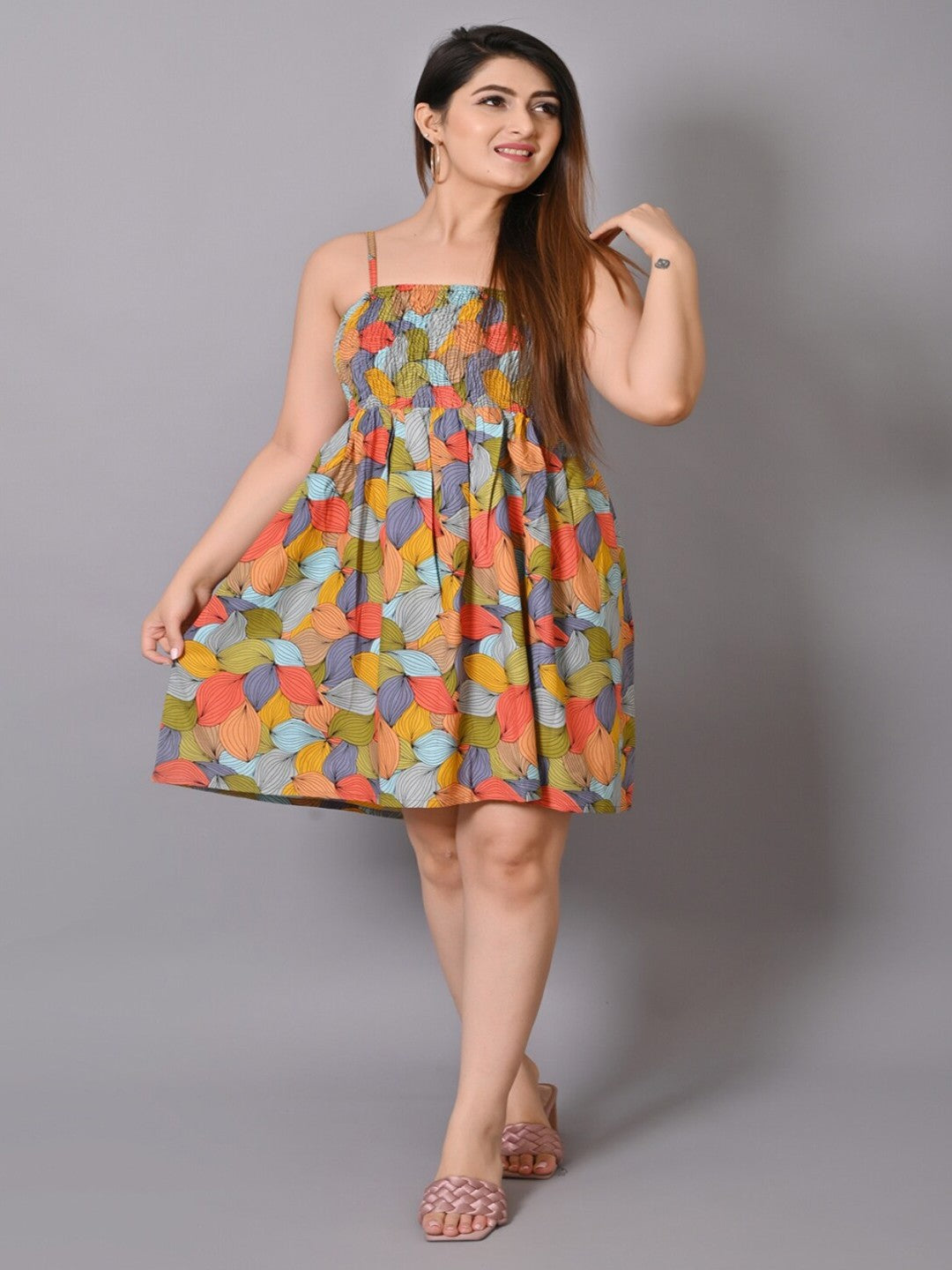 Green Floral Dress