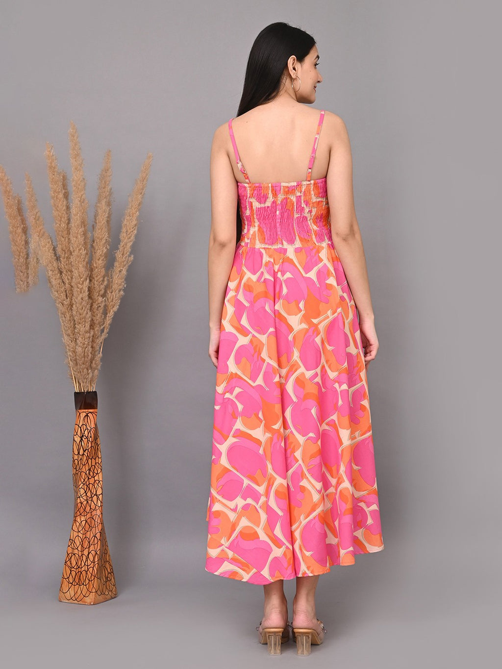 Geometric Printed Maxi Dress