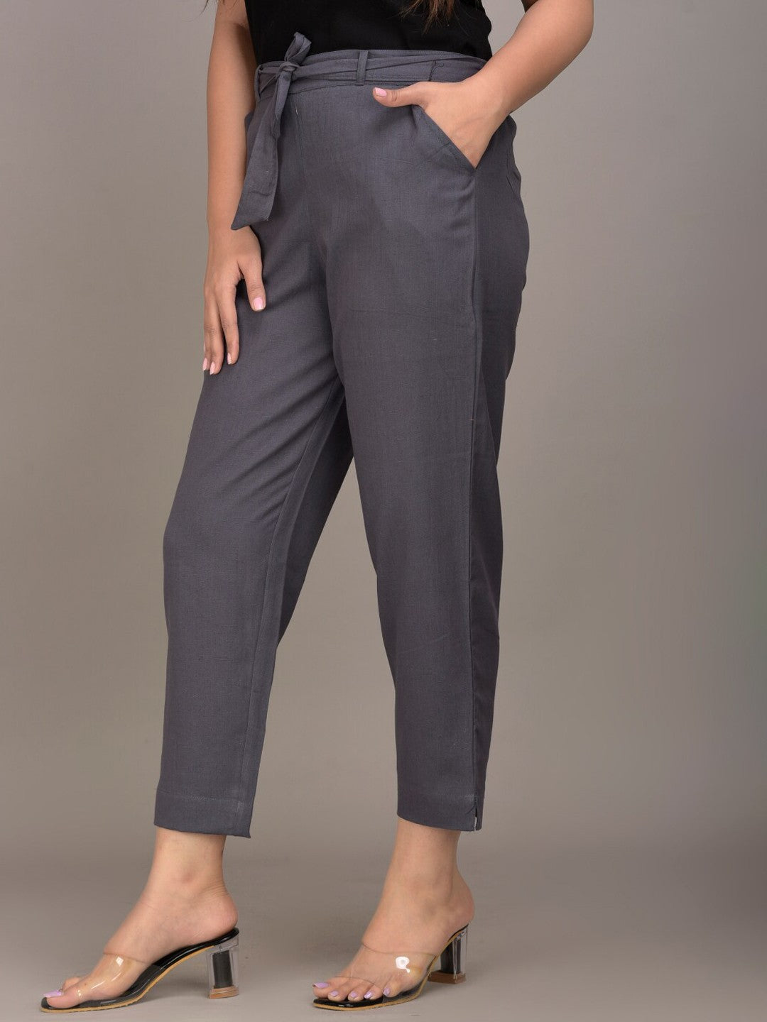 Women grey Slim Fit Trousers