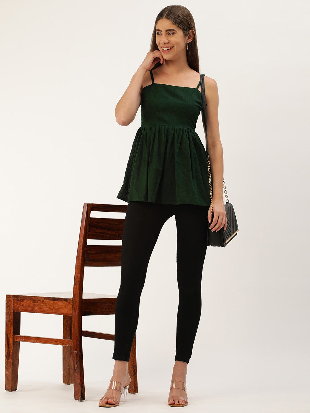 Gathered Bows A-Line Top