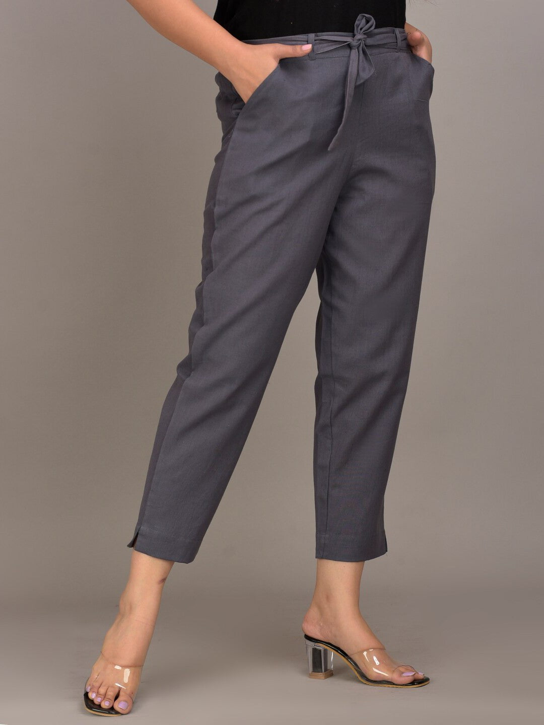 Women grey Slim Fit Trousers