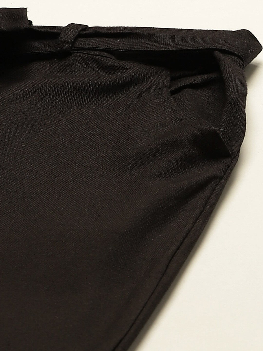 Women Black Slim Fit Trousers